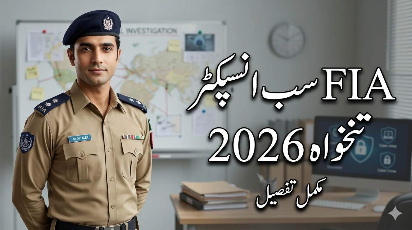FIA Sub Inspector Salary 2026 in Pakistan – Latest Pay, Benefits & Real Details