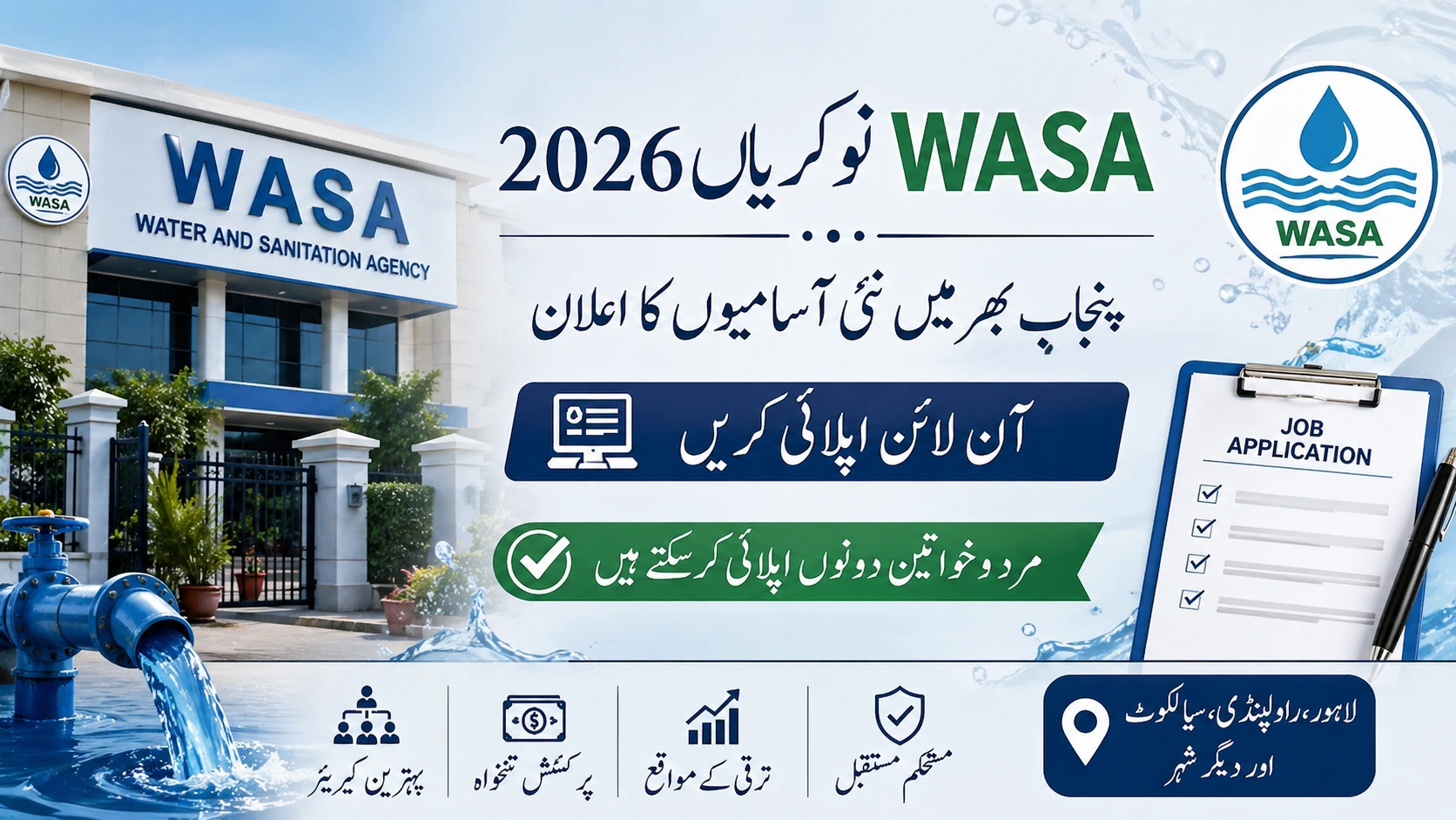 WASA Jobs 2026 Announced in Punjab – Apply Online Before Deadline
