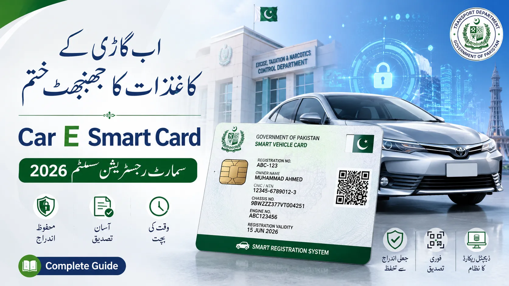 Car E Smart Card Pakistan Complete Guide for Vehicle Owners