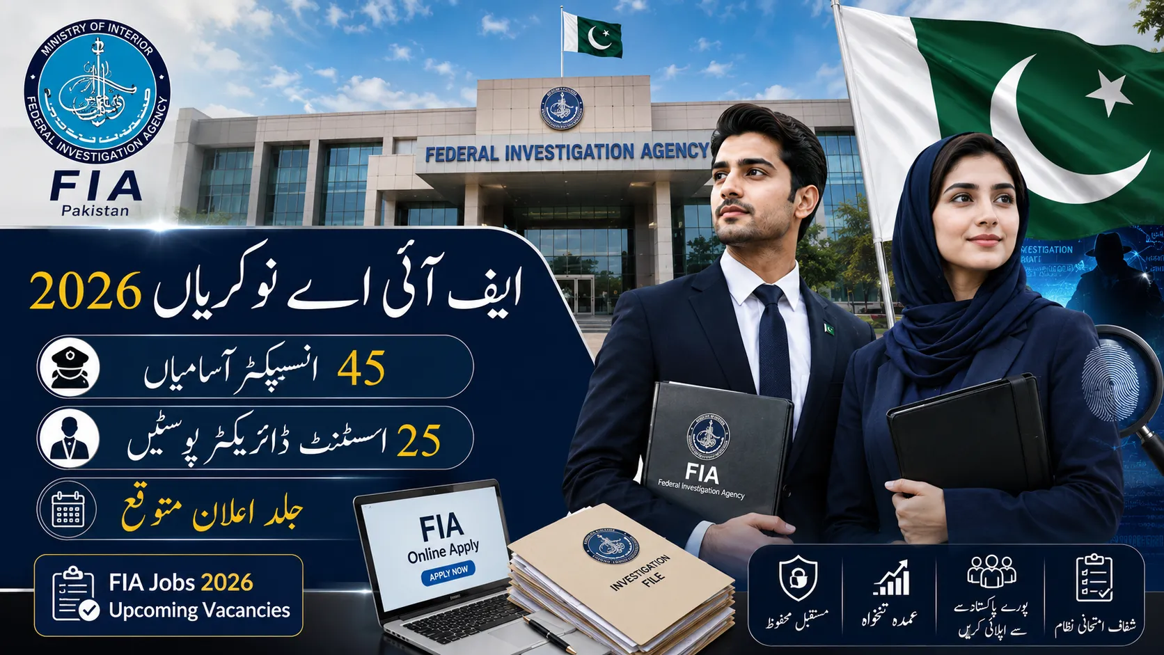 FIA Upcoming Jobs 2026 Expected Soon – 45 Inspector & 25 Assistant Director Posts