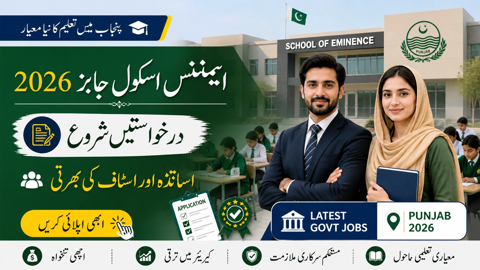 Nawaz Sharif School of Eminence Jobs 2026 Announced – Apply Online for Latest Teaching & Admin Vacancies