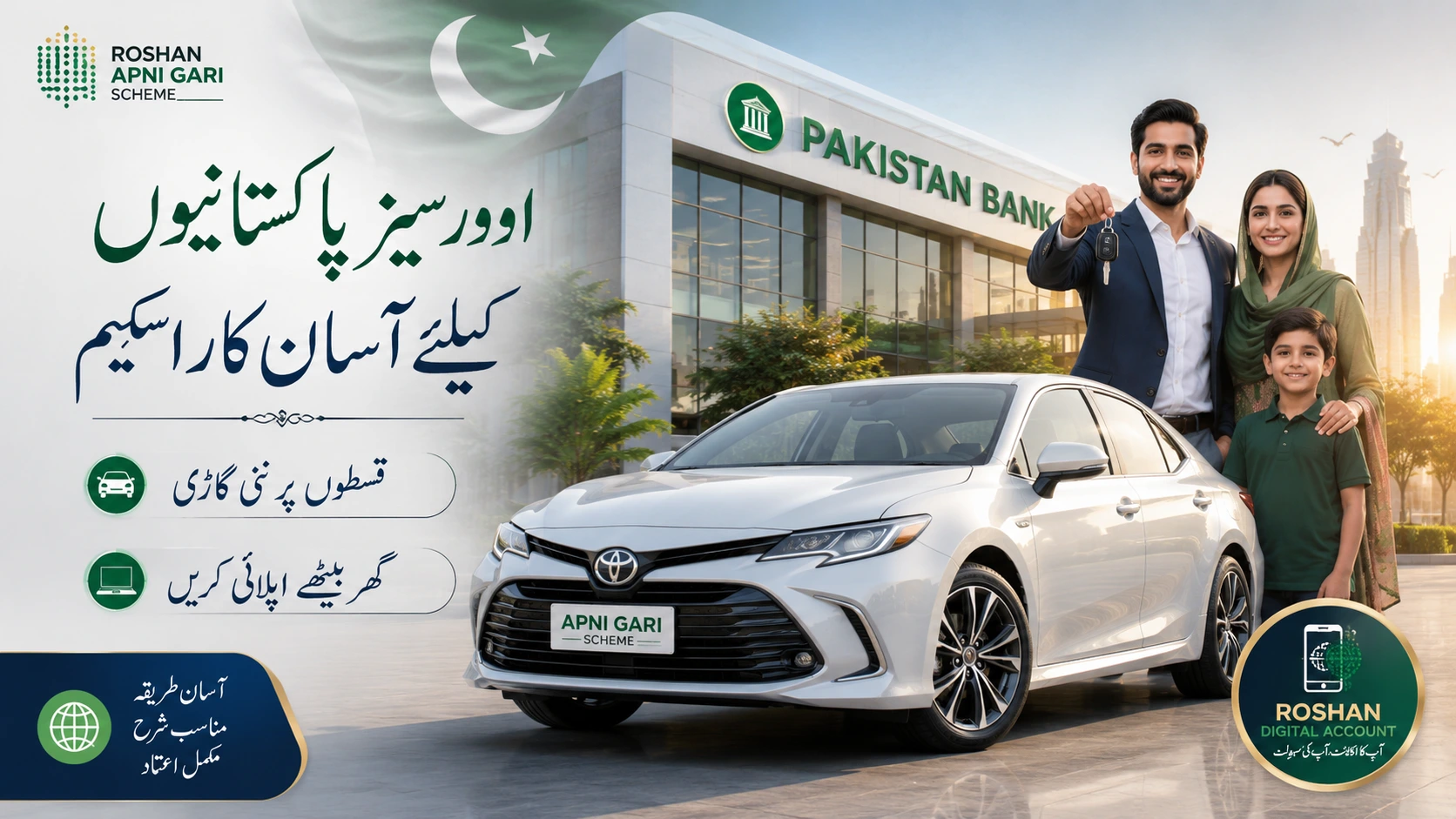 Roshan Apni Gari Scheme Government of Pakistan Apply Online
