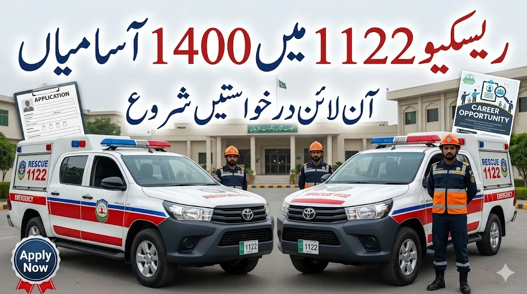 Readinfos Rescue 1122 Jobs 2026 Apply Online for 1400 Vacancies in Punjab