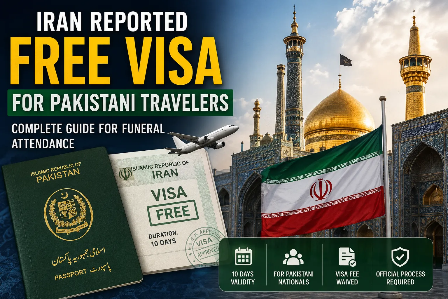 Iran Reported Free Visa for Pakistani Travelers: Complete Guide for Funeral Attendance