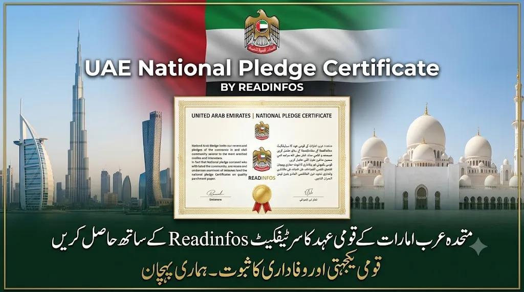 UAE National Pledge Certificate by Readinfos
